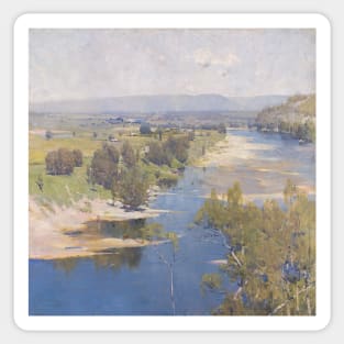 The purple noon's transparent might - Arthur Streeton Sticker